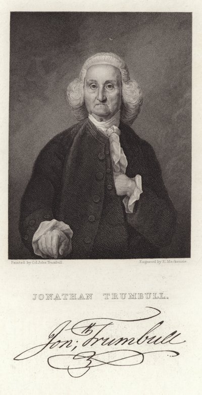 Porträt von Jonathan Trumbell von American School