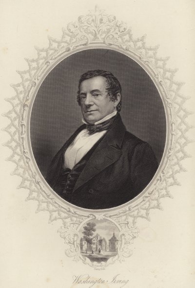 Porträt von Washington Irving von American School