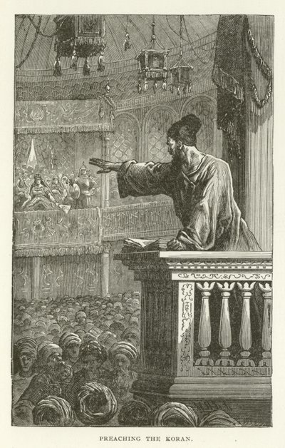 Predigen des Korans von American School