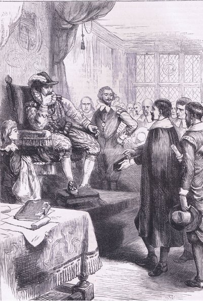 Puritaner vor James I, Illustration aus Cassell