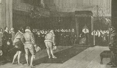Königin Elisabeth empfängt die französischen Botschafter nach dem Bartholomäusmassaker von American School