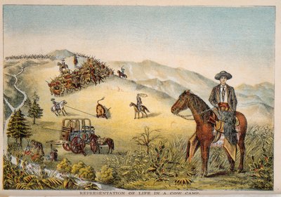 Darstellung des Lebens in einem Kuhlager von American School