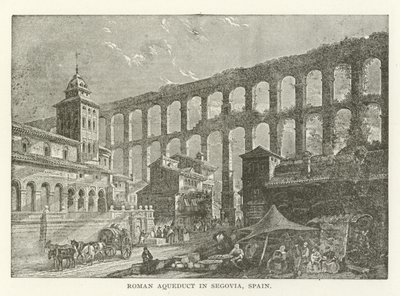 Römisches Aquädukt in Segovia, Spanien von American School