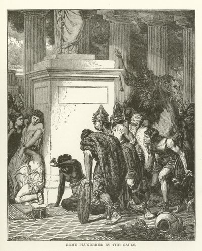 Rom geplündert von den Galliern von American School