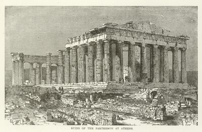 Ruinen des Parthenon in Athen von American School