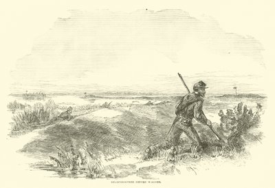 Scharfschützen vor Wagner, August 1863 von American School