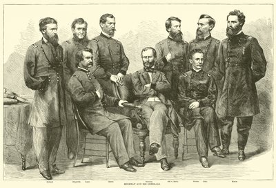 Sherman und seine Generäle, November 1864 von American School