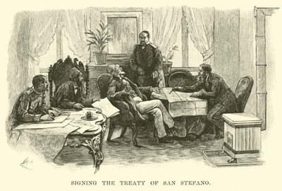 Unterzeichnung des Vertrags von San Stefano von American School