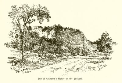 Standort des Williamss-Hauses am Seekonk von American School