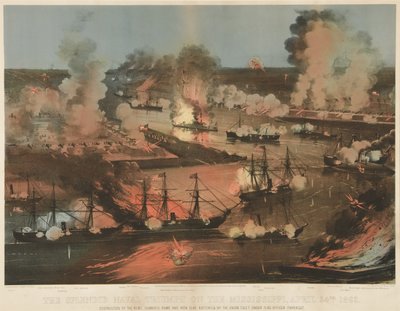 Glorreicher Seesieg des Mississippi, veröffentlicht 1862 von American School