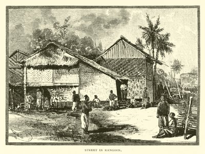 Straße in Rangun von American School