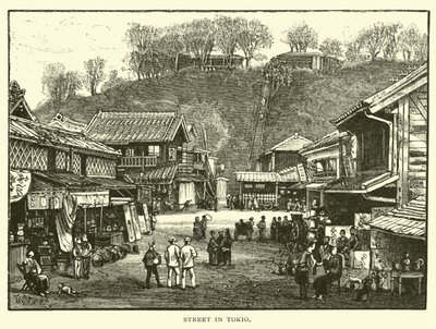 Straße in Tokio von American School
