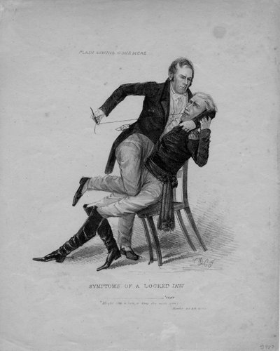 Symptome eines Kiefersperre von American School