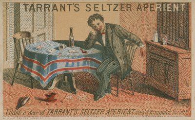 Tarrants Seltzer Aperient, Werbekarte von American School