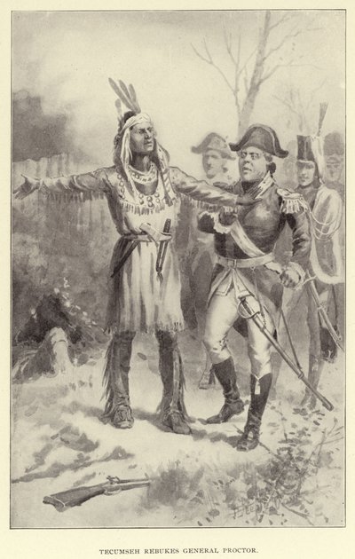 Tecumseh tadelt General Proctor von American School