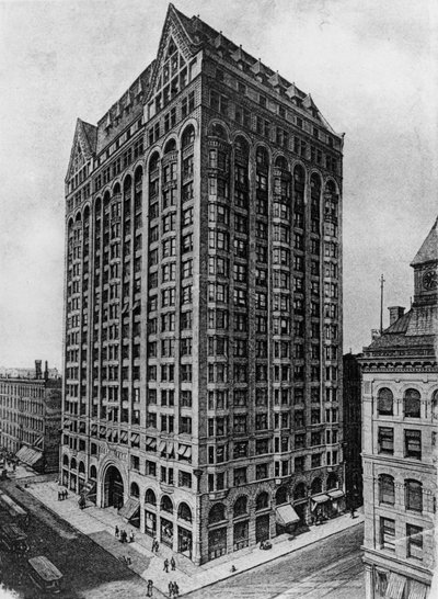 Das Kapitolgebäude, auch bekannt als der Freimaurertempel, Chicago, 1892-1939 von American School