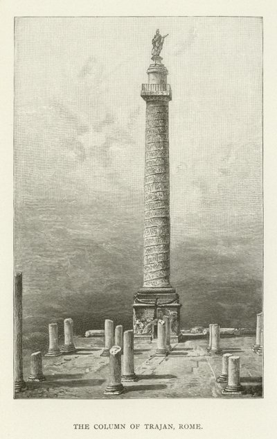 Die Trajanssäule, Rom von American School
