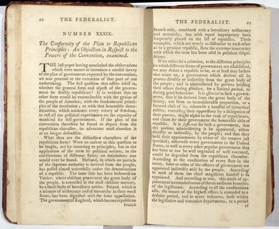 Der Federalist, veröffentlicht 1788 von American School