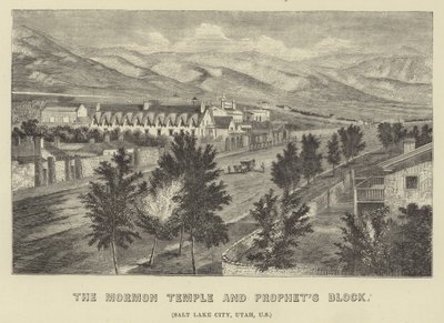 Der Mormonentempel und Prophetenblock von American School