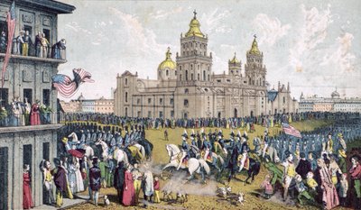 Die Besetzung der Hauptstadt von Mexiko durch die amerikanische Armee, 1846-48 von American School