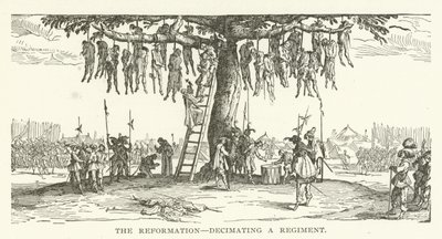Die Reformation, dezimiert ein Regiment von American School