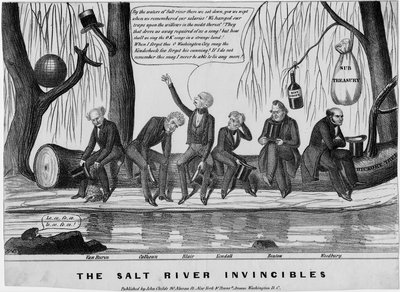 Die Salt River Unbesiegbaren, veröffentlicht von John Childs, New York und Washington, ca. 1840 von American School