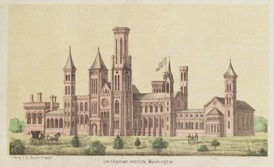 Das Smithsonian Institute, Washington, veröffentlicht von E. Sachse von American School