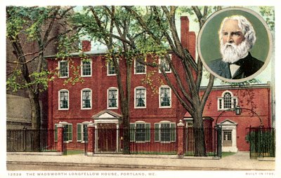 Das Wadworth Longfellow Haus, Portland, Maine von American School