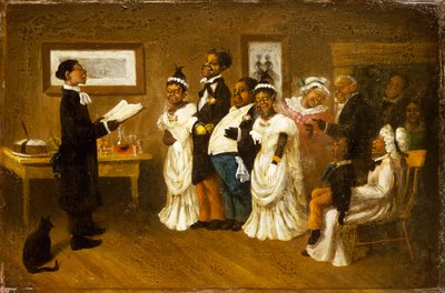Die Hochzeit, ca. 1850 von American School
