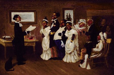 Die Hochzeit, ca.1850 von American School