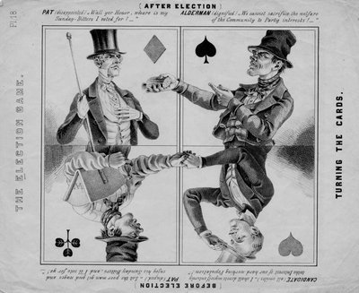 Das Wahlspiel: Karten wenden von American School