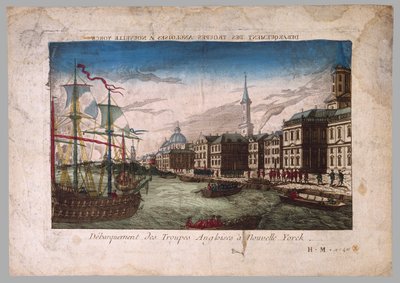 Die Landung britischer Truppen in New York, 1776 von American School