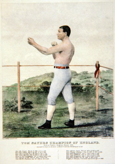 Tom Sayers, nach einem Druck von Currier & Ives von American School