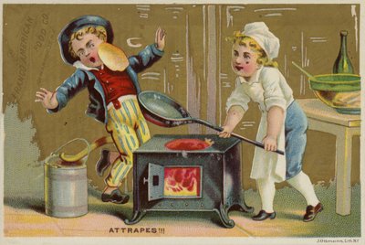 Pfannkuchen ins Gesicht werfen von American School