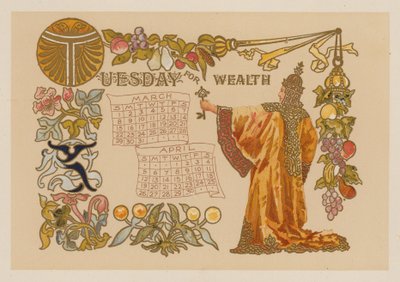 Dienstag für Wohlstand (Chromolithografie) von American School