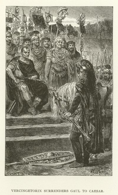 Vercingetorix ergibt sich Cäsar von American School