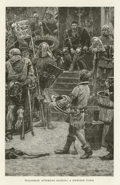 Waldemar Atterdag plündert eine schwedische Stadt von American School