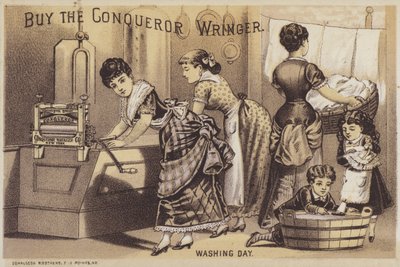 Waschtag (Chromolithografie) von American School