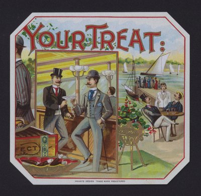 Your Treat, Zigarrenetikett von American School