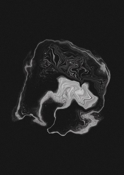 Dynamischer Grauer Wirbel von Amy Louise Baker