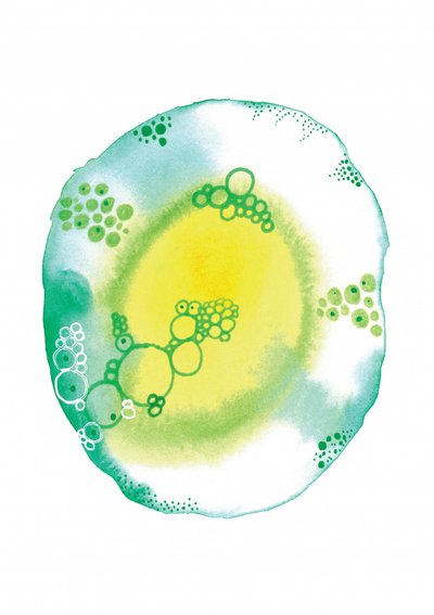 Organische flüssige Blasen von Amy Louise Baker