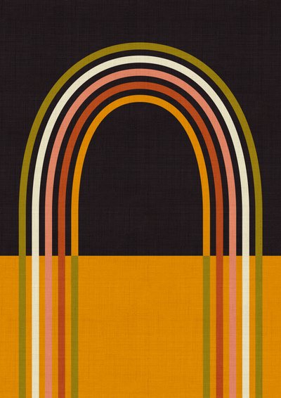 Geo Formen Herbst 21 Regenbogen Bogen von Ana Rut Bre
