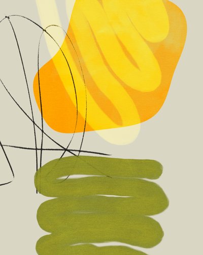 Gemalte Linien 11 von Ana Rut Bre