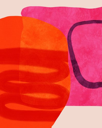 Gemalte Linien 4 von Ana Rut Bre