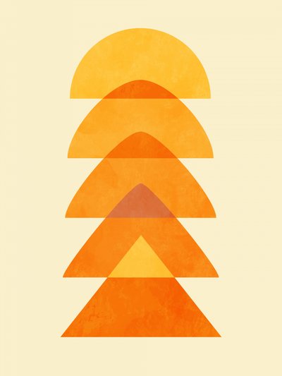 Frühling Mitte Rhapsodie Orange 5 von Ana Rut Bre