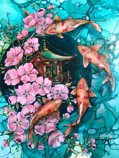 Sakura-Koi-Tempel von Anda Bieza