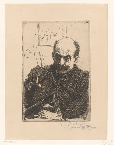 Porträt von Max Liebermann von Anders Leonard Zorn (signed by artist)