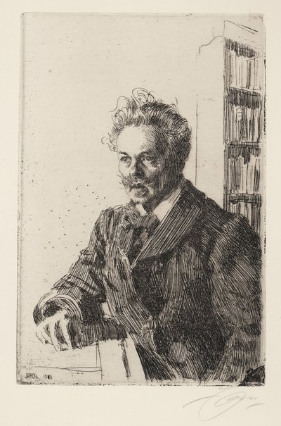 August Strindberg (1849-1912) von Anders Leonard Zorn