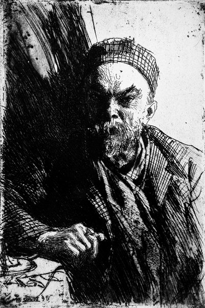 Porträt des Dichters Paul Verlaine 1844-1896, 1895 von Anders Leonard Zorn