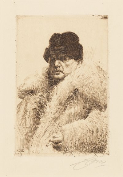 Selbstporträt von Anders Zorn